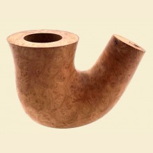 Spanish Pre-turned Grade II Quality Bent Fluted Calabash Briar Pipe Bowl fcbb10
