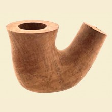 Spanish Pre-turned Grade III Quality Bent Fluted Calabash Briar Pipe Bowl fcbb22