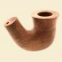 Spanish Pre-turned Grade II Quality Bent Fluted Calabash Briar Pipe Bowl fcbb6