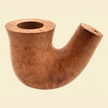 Spanish Pre-turned Grade II Quality Bent Fluted Calabash Briar Pipe Bowl fcbb2