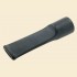 Solid Black Saddle 20mm x 75mm Acrylic Pipe Mouthpiece without Tenon am60