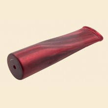 Red Tapered 20mm x 75mm Acrylic Pipe Mouthpiece without Tenon am21