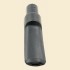 Round Saddle 18mm x 65mm Black Ebonite Pipe Mouthpiece with Tenon em551