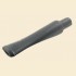 Round Tapered 16.5mm x 70.5mm Black Ebonite Pipe Mouthpiece with Tenon em633