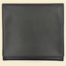 Dunhill White Spot Black Leather Roll Up Pipe Tobacco Pouch PA2000