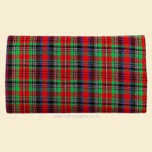 Mysmokingshop Scotch Plaid Red Roll Up Pipe Tobacco Pouch