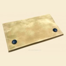 Champ Smooth Beige Imitation Leather Combination Double Paper Slot Rolling Tobacco Pouch