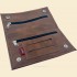 Champ Smooth Brown Imitation Leather Combination Double Paper Slot Rolling Tobacco Pouch