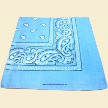 Blue Patterned Snuff Handkerchief sh008