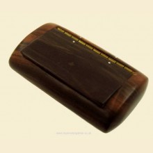 Authentic St Claude France Hinge Lid Wood Snuff Box snb121