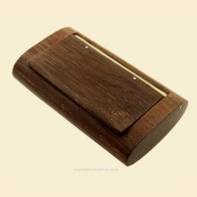 Authentic St Claude France Hinge Lid Wood Snuff Box snb126