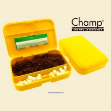 Champ Yellow Plastic Hand Rollers Tobacco Box