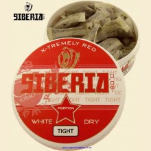 Siberia Extremely Red WHITE DRY TIGHT Smokeless Chew Tobacco Bags Single 13g Pack