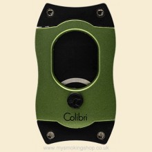 Colibri S-Cut Green Black Blades 66 Ring Gauge Cigar Cutter