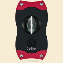 Colibri V-Cut Black and Red 60 Ring Gauge Cigar Cutter