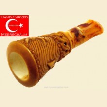 Hand Carved Turkish Meerschaum 48 Ring Gauge Cigar Holder mch22