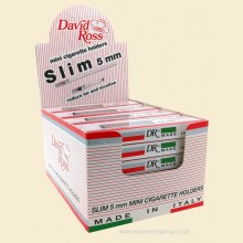 David Ross Slim 5mm Disposable Mini Cigarette Filter Holders 24 Packs of 10