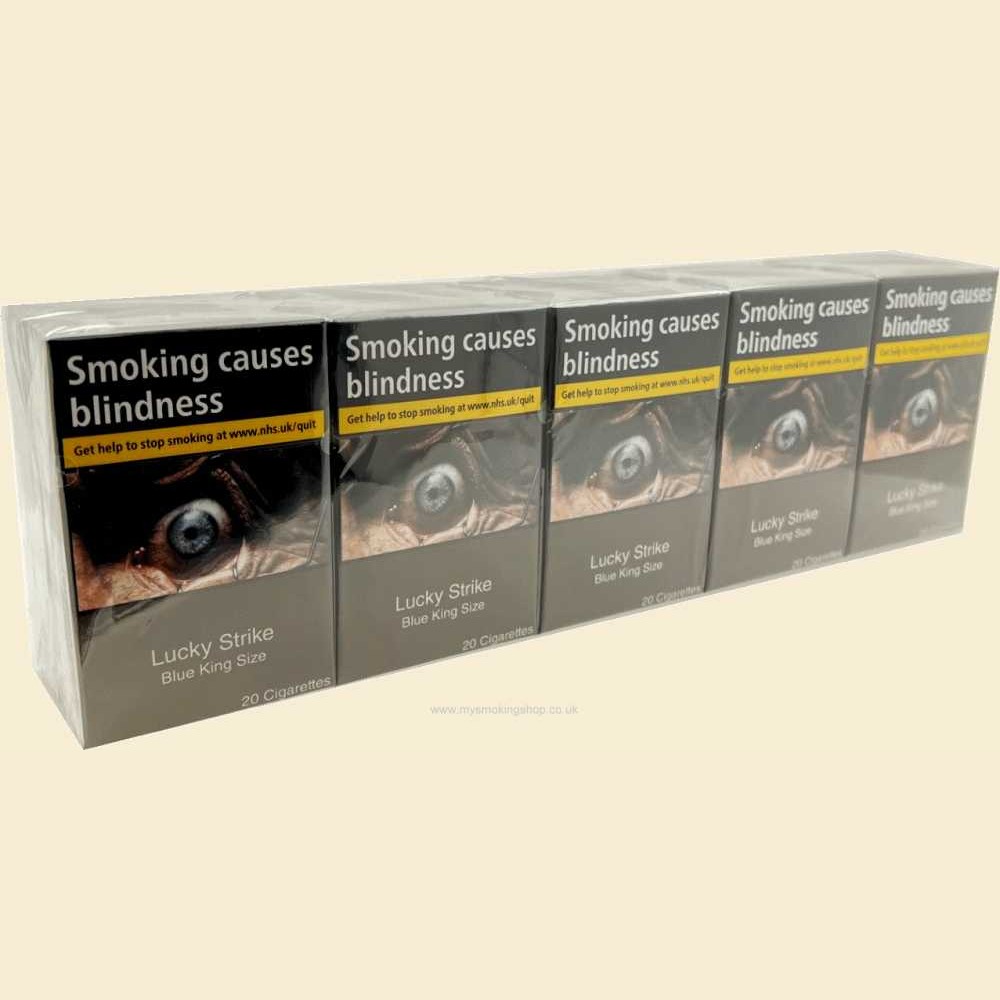 Lucky Strike Blue King Size 10 Packs of 20 Cigarettes