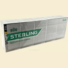 Sterling Superkings Green 10 Packs of 20 Cigarettes