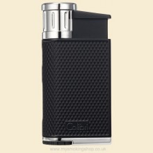 Colibri Evo Black and Chrome Single Angled Jet Flame Cigarette Lighter