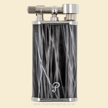 Peterson Grey Marble Lacquer Flint Gas Pipe Lighter