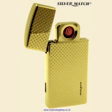 Silver Match Edgware Gold USB Cigarette Lighter