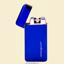 Silver Match Poplar Blue Dual Arc Sensor Electronic Cigarette Lighter