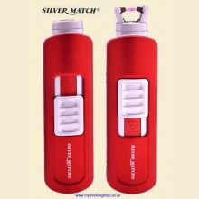 Silver Match Westferry Red Single Arc Electronic Cigarette Lighter