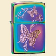 Zippo Spectrum Butterflies Regular Petrol Lighter 28442