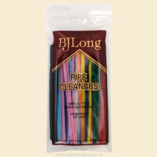BJ Long 100 Coloured Straight Cotton Pipe Cleaners