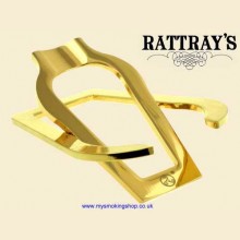 Rattrays Flat Fred Gold Folding Pocket Pipe Stand with Case