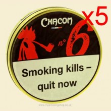 Chacom No.6 Pipe Tobacco 5 x 50g Tins