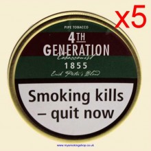 Erik Stokkebye 4th Generation 1855 Erik Peters Blend Pipe Tobacco 5 x 50g Tins