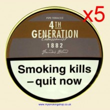Erik Stokkebye 4th Generation 1882 Founders Blend Pipe Tobacco 5 x 50g Tins