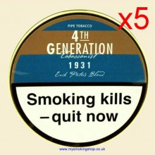 Erik Stokkebye 4th Generation 1931 Erik Peters Blend Flake Pipe Tobacco 5 x 50g Tins
