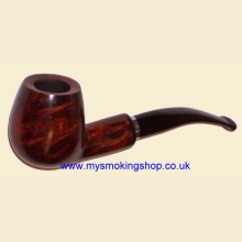 Aldo Morelli Vialetto Red 9mm Filter Smooth Bent Pipe 774
