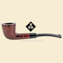 BBB Lightweight Brown Smooth Small Curved Briar Pipe W