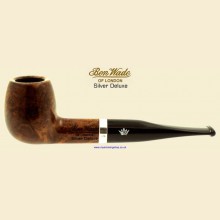 Ben Wade Silver Deluxe Smooth Straight Apple Pipe e
