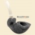 Briarworks Signature Incubus Black Sandblasted Bent Freehand Pipe ss53006db-12