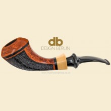 Design Berlin DB 2016 Pipe of the Year 9mm Filter Smooth Rustic Curved Horn Pipe 159