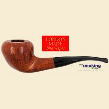 Mysmokingshop London Made Smooth Large Bent Strawberry Sitter Pipe LM1