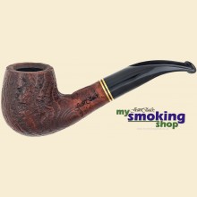 Mysmokingshop Jean Claude 9mm Filter Sandblast Brown Bent Billiard Pipe JC189