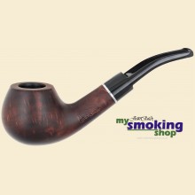 Mysmokingshop Jean Claude 9mm Filter Dark Matte Smooth Red Bent Apple Pipe JC198