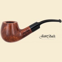 Mysmokingshop Jean Claude 9mm Filter Smooth Brown Bent Apple Pipe JC127