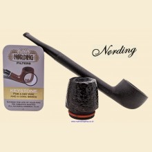 Nording Eriksen Keystone Filter Straight Pipe with Black Rustic Bowl