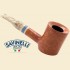 Savinelli Sasso Smooth Natural 6mm Filter Half Bent Poker Pipe 311KS