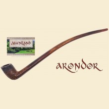 Vauen Auenland The Shire ARONDOR Sandblast Bent 9mm Filter Churchwarden Pipe