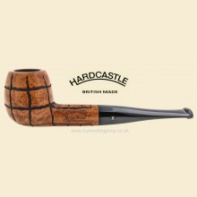 Hardcastle Briar Root Smooth Rustic Checkerboard Straight Apple Pipe 101