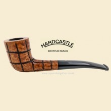 Hardcastle Briar Root Smooth Rustic Checkerboard Curved Zulu Pipe 146