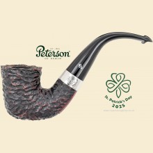 Peterson St Patricks Day 2025 Rusticated Large Bent Calabash Pipe XL11